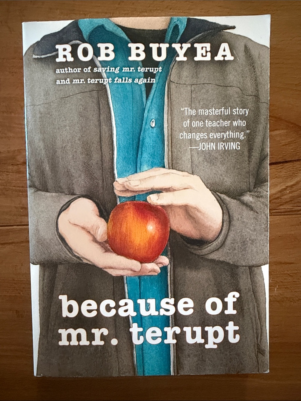 Because of Mr. Terupt by Rob Buyea - Teal & Gray Cover